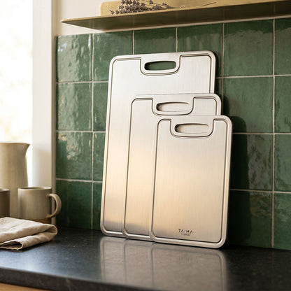 Pure Titanium Cutting Board Set (3 Piece)
