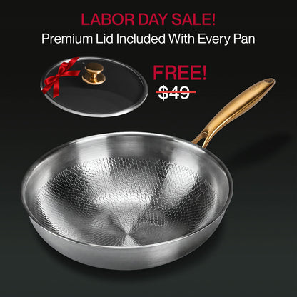 Taima® Pure Titanium Wok Pan Pro